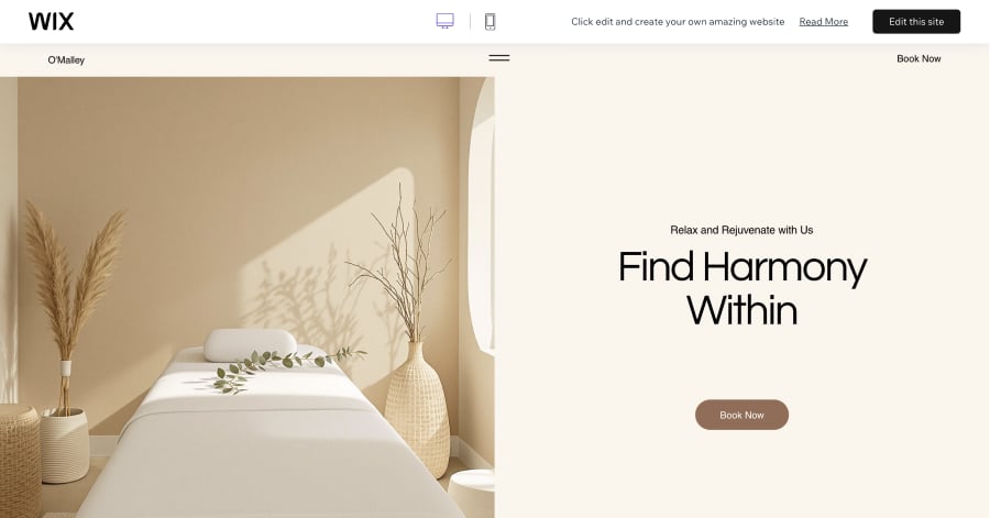 O'Malley - Spa Website Templates