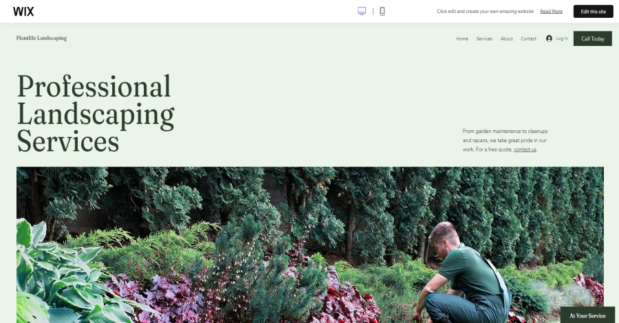 Plantlife - Landscaping Website Templates Russo - Video Website Template