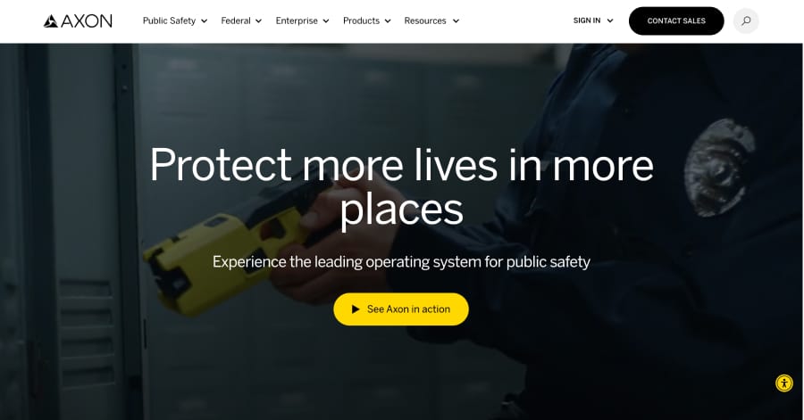 AXON - Government Website Example AXON - Government Website Example