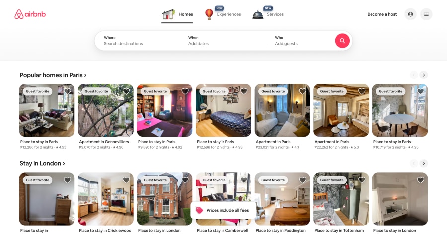 Airbnb - GatsbyJS Website Example