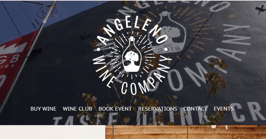 Angeleno - Wine Website Angeleno Wine Company - Wine Website Examples