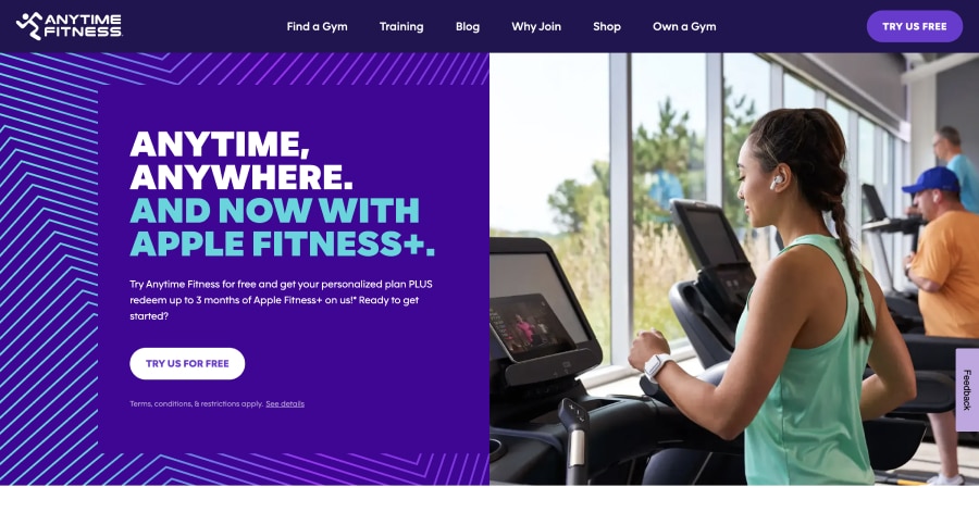 Anytime Fitness - Franchise Website Example Anytime Fitness - Franchise Website Example