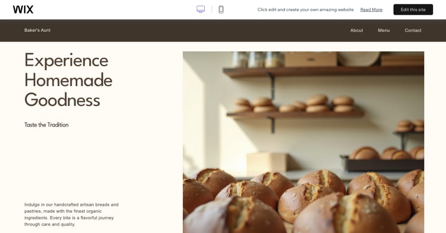 Baker's Aunt - Bakery Website Template Baker's Aunt - Bakery Website Template