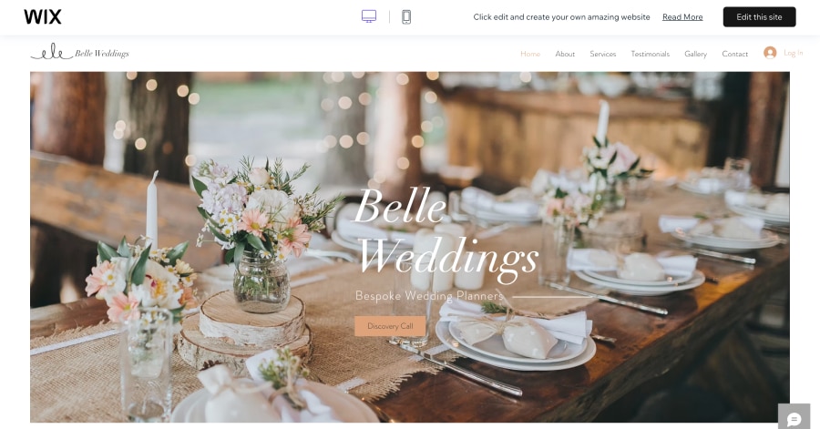 Belle Weddings - Wedding Planner Website Template Belle Weddings - Wedding Planner Website Template