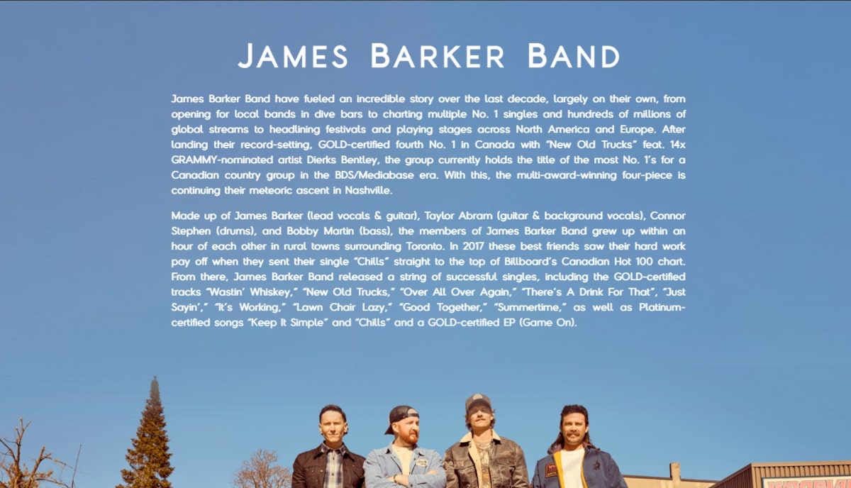 Best About Us Websites_James Barker Band Best About Us Websites_James Barker Band