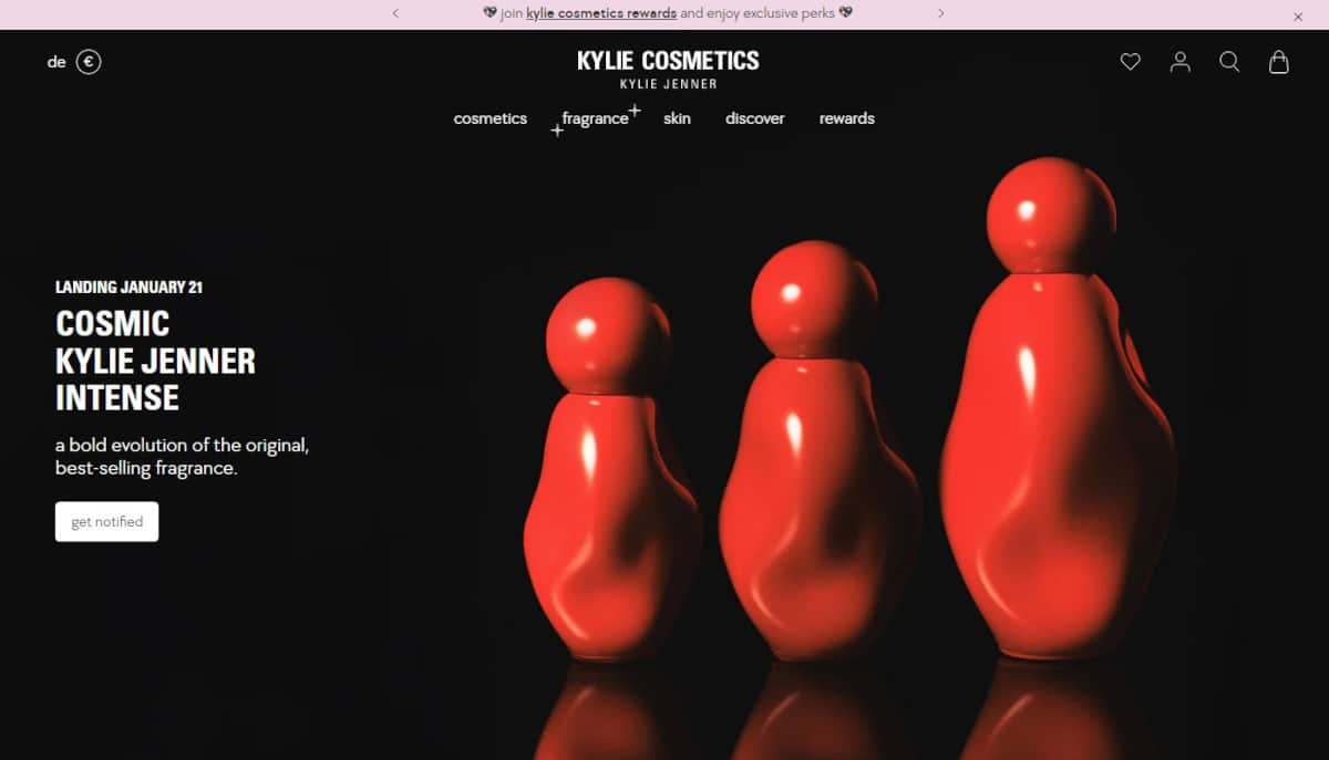 Best Above The Fold Websites_Kylie Cosmetics