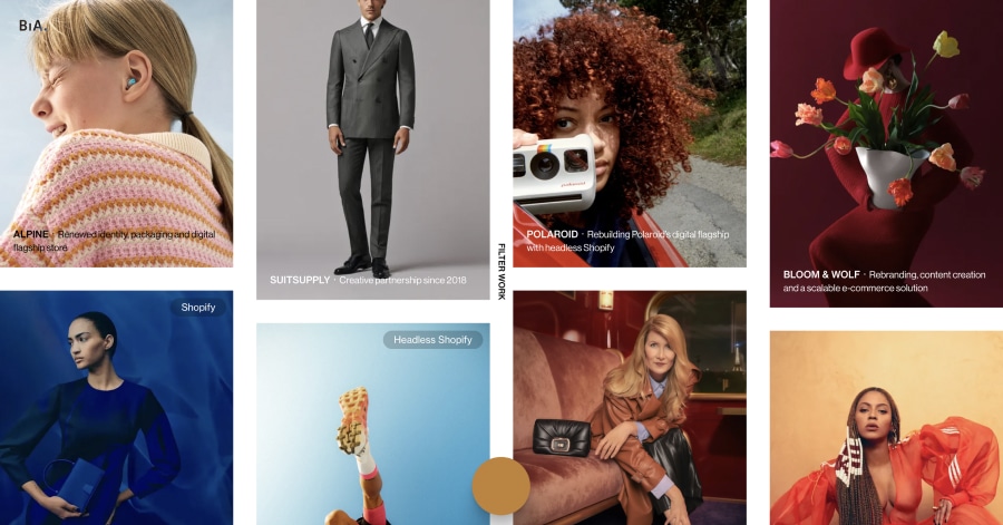 BiA - Flat Design Website Example