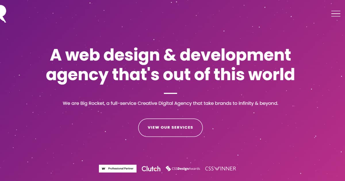Big rocket - Purple Web Design
