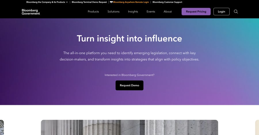 Bloomberg Government - Government Website Example Bloomberg Government - Government Website Example
