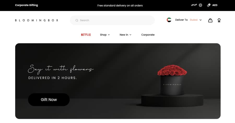 Blooming Box - Flower Shop Website Example Blooming Box - Flower Shop Website Example