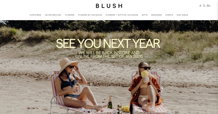 Blush - Flower Shop Website Example Blush - Flower Shop Website Example