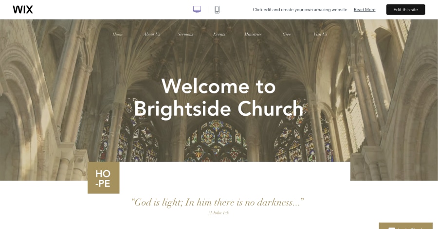Brightside Church - Church Website Template
