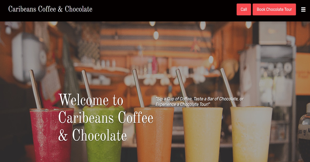 Caribeans - Weebly Website Example