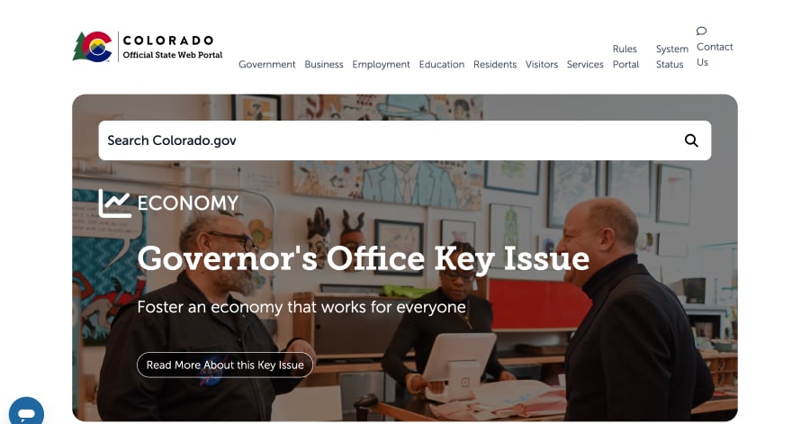 Colorado - Government Website Example Colorado - Government Website Example
