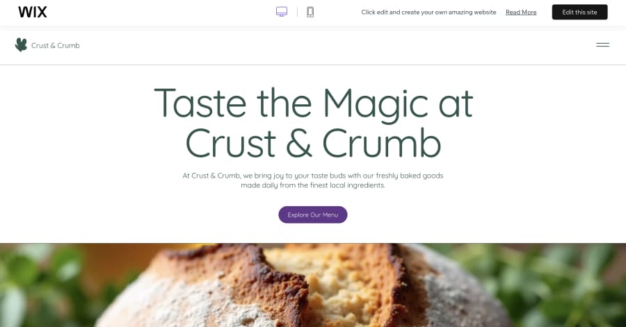 Crust & Crumb - Bakery Website Template Crust & Crumb - Bakery Website Template