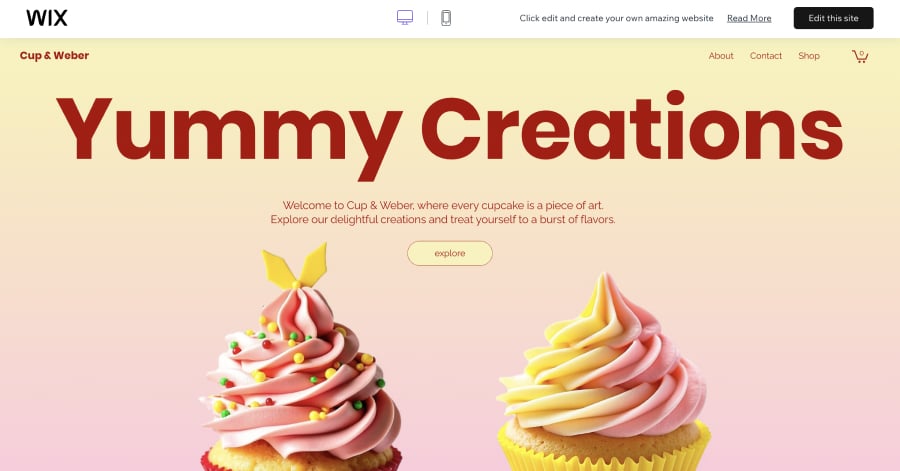 Cup & Weber - Bakery Website Template Cup & Weber - Bakery Website Template