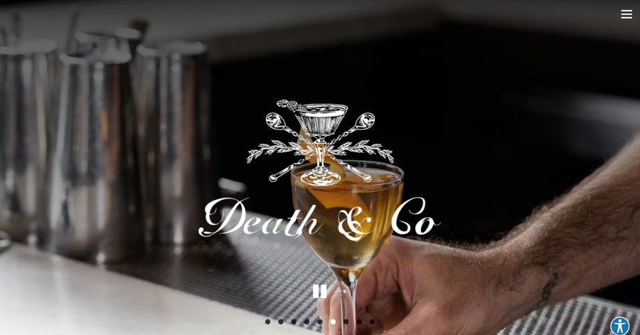 Death & Co - Liquor Store Website Example