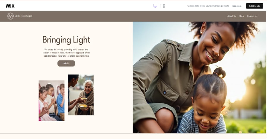 Divine Hope Angels - Non Profit Website Templates Environmental Nonprofit Template Website