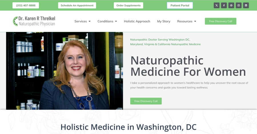Dr. Karen - Healthcare Website Example Dr. Karen - Healthcare Website Example