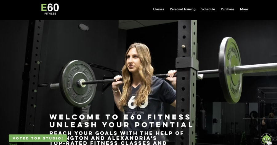 E60 Fitness - Fitness Website Example E60 Fitness - Fitness Website Example