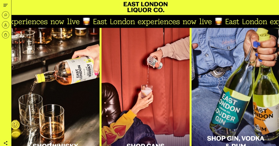 East London Liquor - Liquor Store Website Example