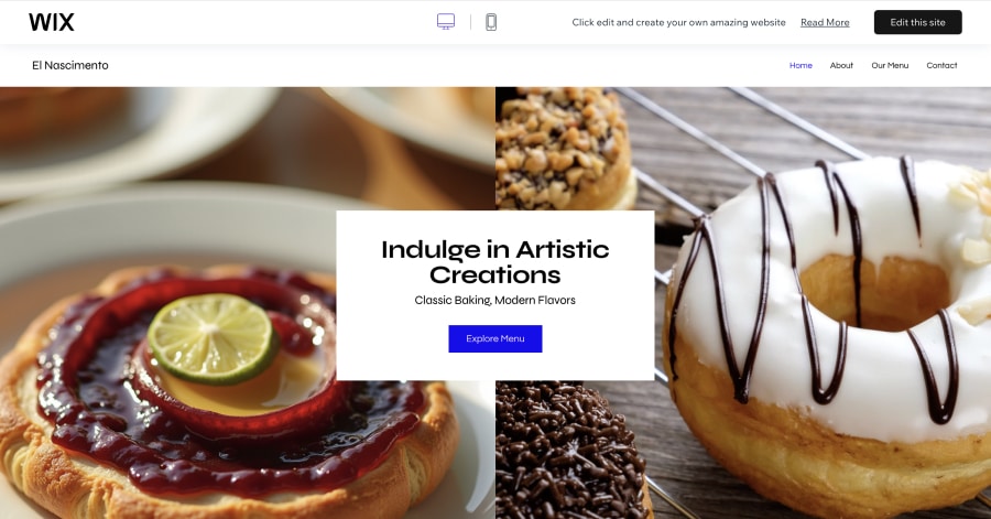 El Nascimento - Bakery Website Template El Nascimento - Bakery Website Template