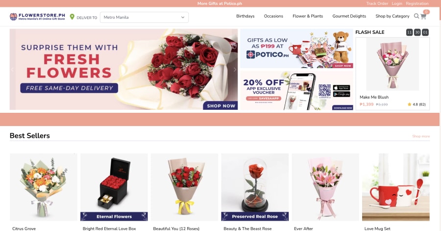Flowerstore.ph - Flower Shop Website Example Flowerstore.ph - Flower Shop Website Example