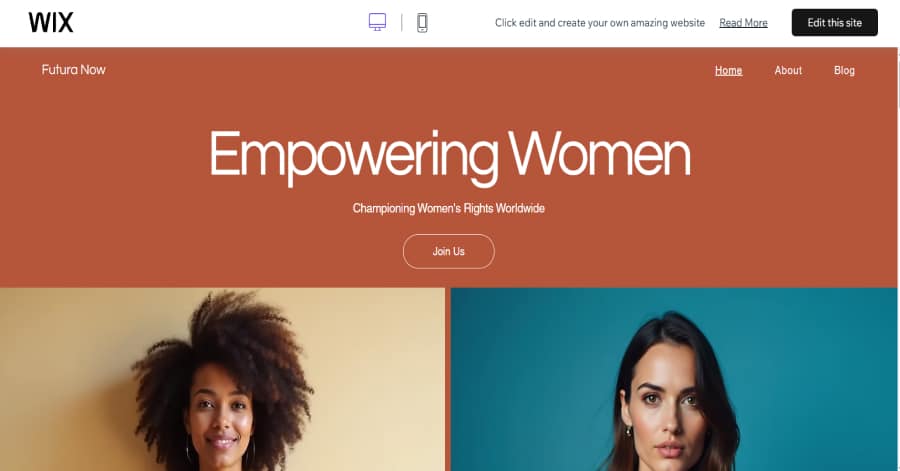 Futura - Non Profit Website Template Euclid Template