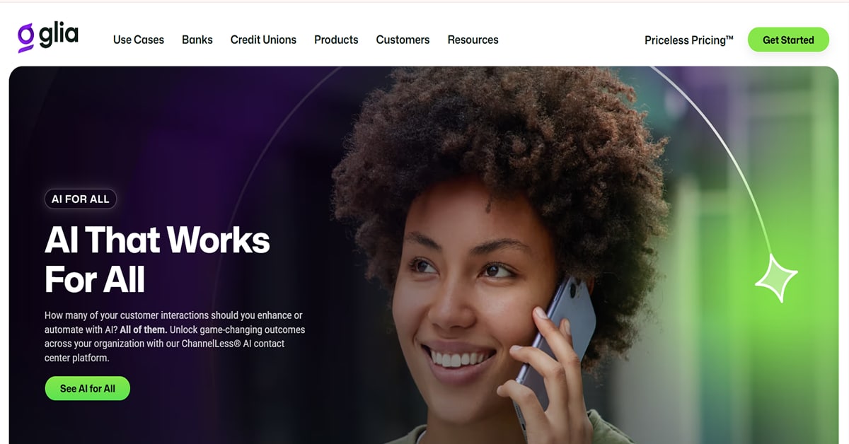 Glia - Purple Web Design