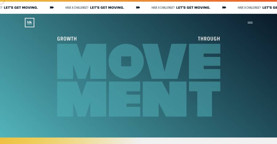 HLK Agency - Flat Design Website Example