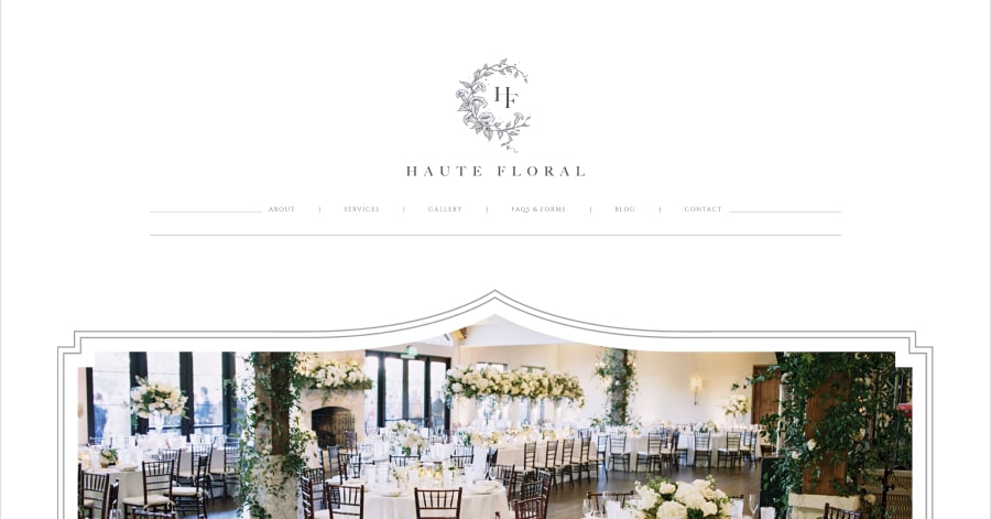 Haute Floral - Flower Shop Website Example Haute Floral - Flower Shop Website Example