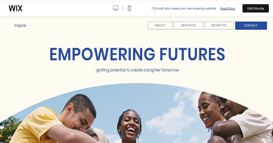 Inspire - Non Profit Website Template Euclid Template