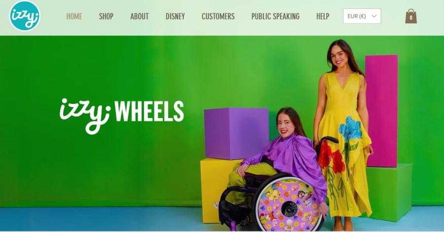 Isssy - Wix Landing Page Izzy Wheels Wix Website Example
