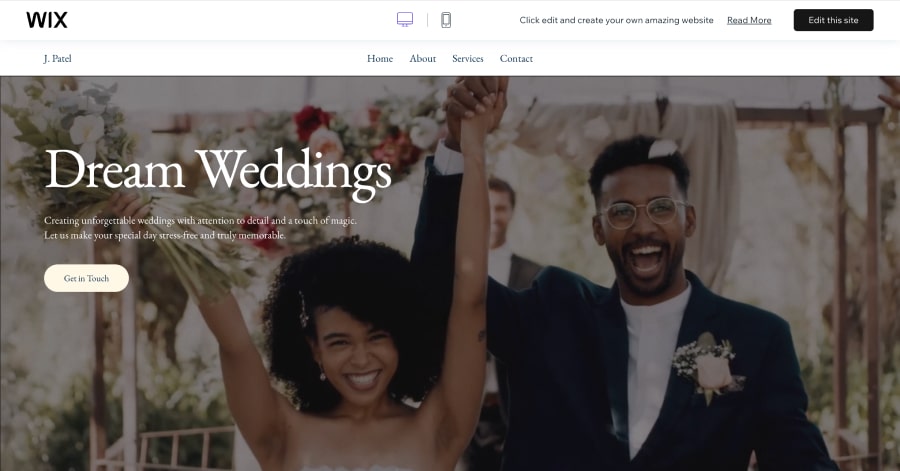 J. Patel - Wedding Planner Website Template J. Patel - Wedding Planner Website Template