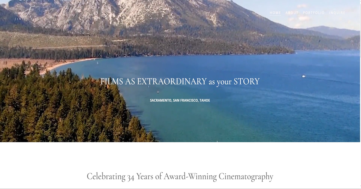 Jensen - Videographer Website Threelogy - Videographer Website