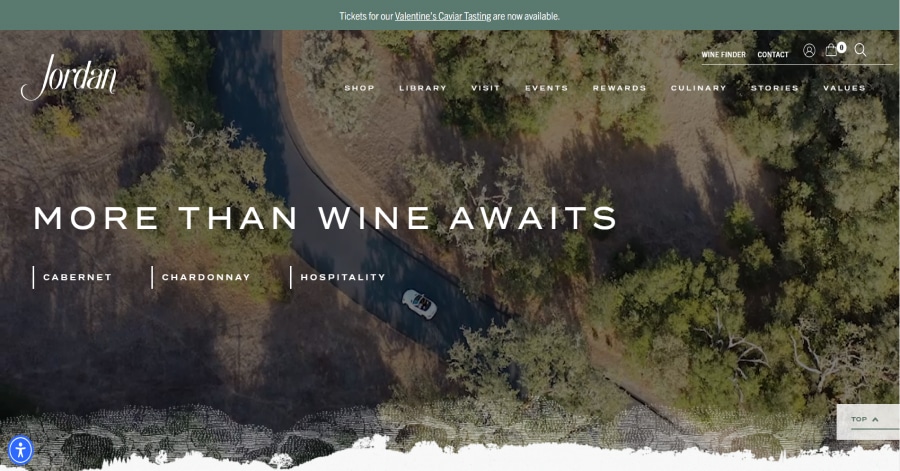 Jordan - Wine Website Jordan - Wine Website Examples