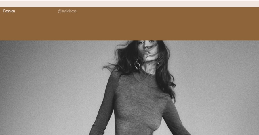 Karlie Kloss - Wix Landing Page Tobias Becs – Wix Website Example