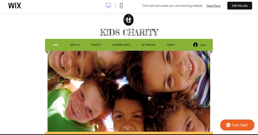 Kids Charity - Non Profit Website Templates Aria Template