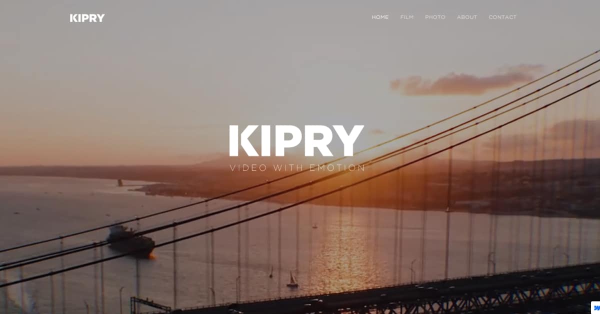 Kipry - Videographer Website
