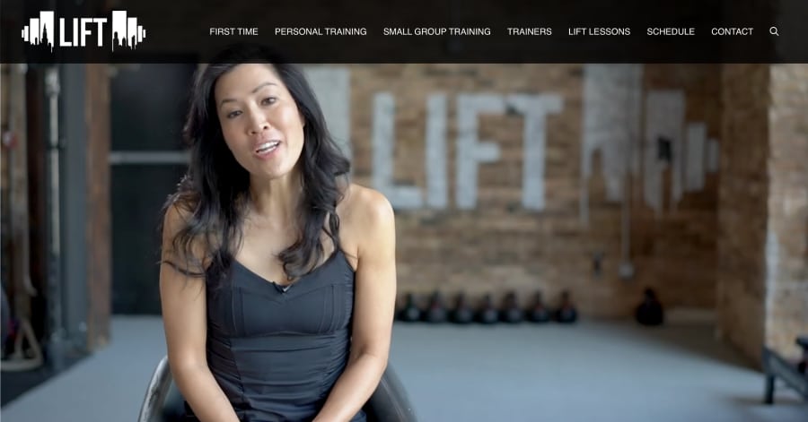 Lift Chicago - Fitness Website Example Lift Chicago - Fitness Website Example