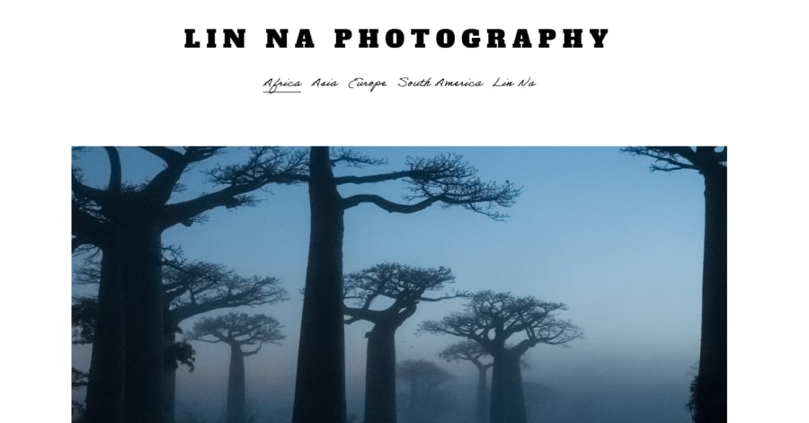 Calvin Pausania Wix Website Example