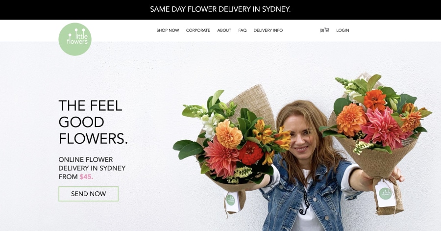 Little Flowers - Flower Shop Website Example Little Flowers - Flower Shop Website Example