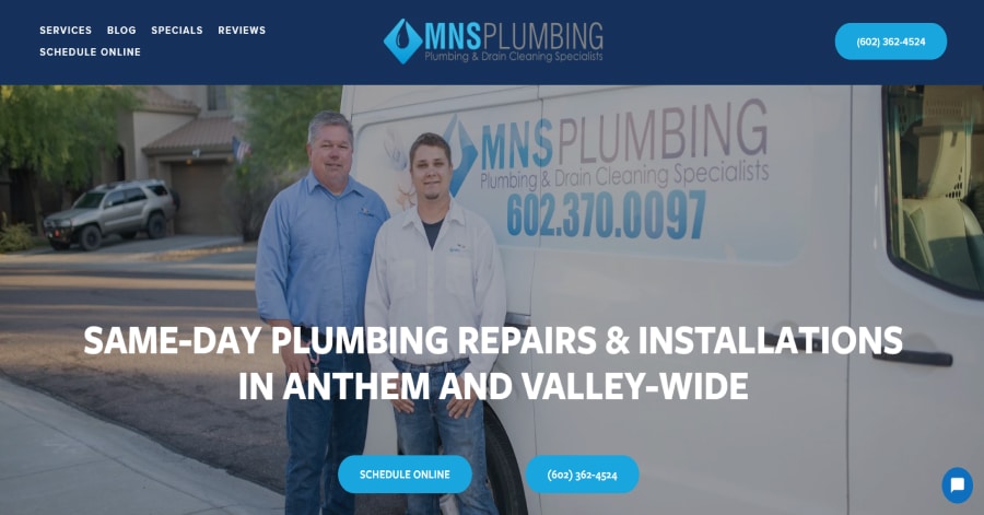 The Pink PLumber - Plumber Website Design