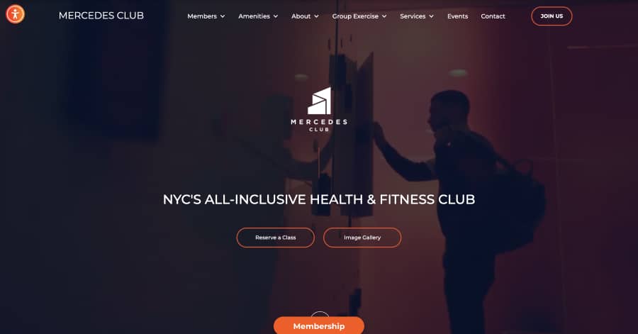 Mercedes Club - Fitness Website Example Mercedes Club - Fitness Website Example