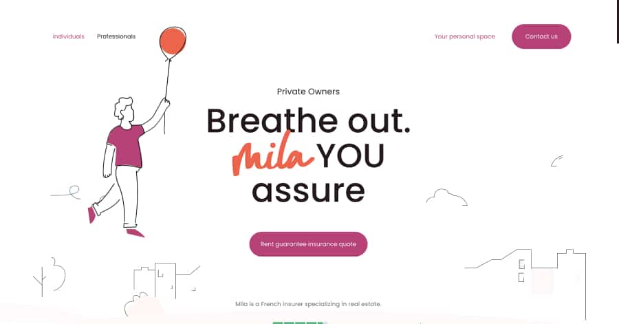 Mila - Flat Design Website Example