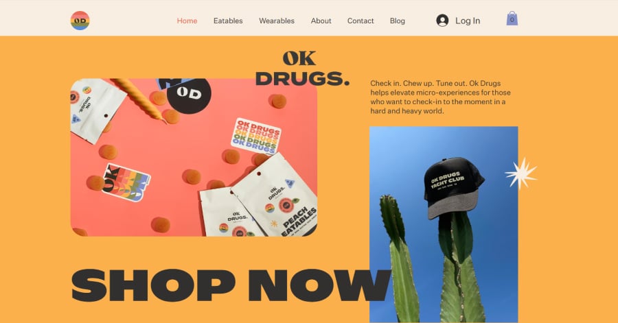 OK DRUGS - Wix Landing Page Tobias Becs – Wix Website Example