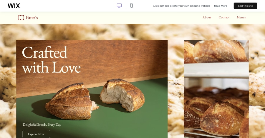 Pater's - Bakery Website Template Pater's - Bakery Website Template