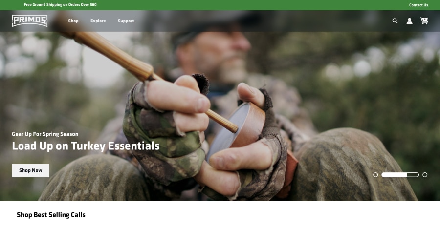 Primos - Hunting Website Example Primos - Hunting Website Example