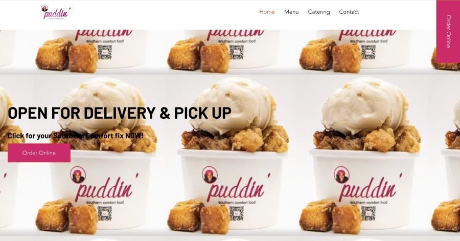 Puddin' - Franchise Website Example
