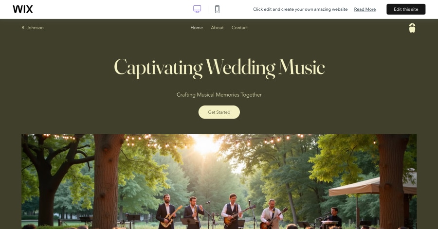 R. Johnson - Wedding Planner Website Template R. Johnson - Wedding Planner Website Template